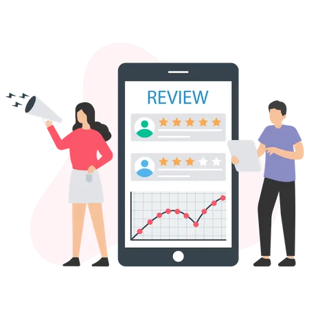 Customer Review  Illustration