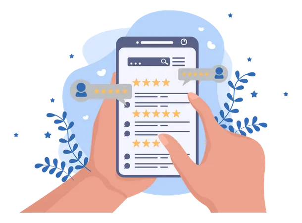 Customer Review  Illustration