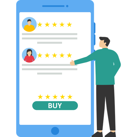 Customer review  Illustration