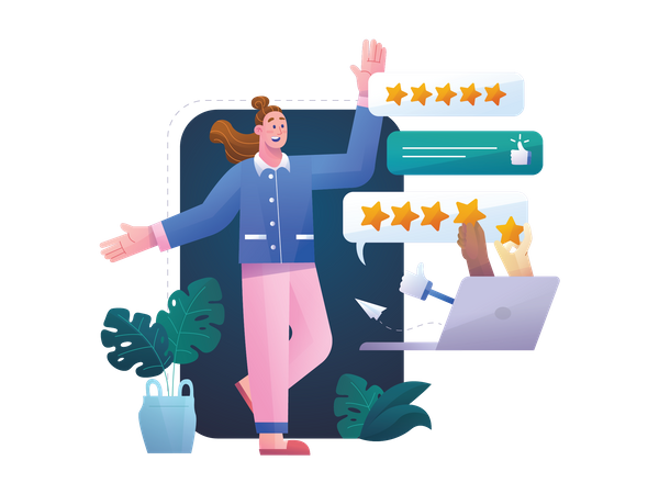 Customer review  Illustration