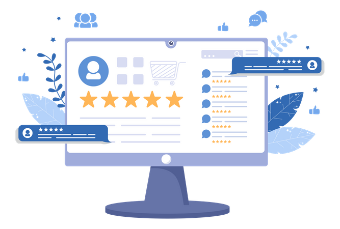 Customer Review  Illustration