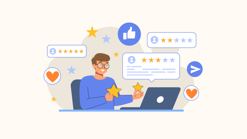 Customer Review  Illustration