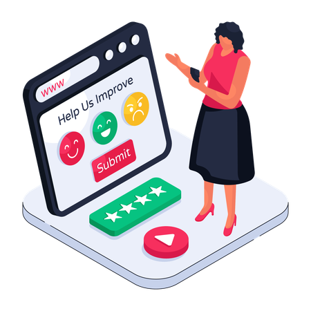 Customer Review  Illustration