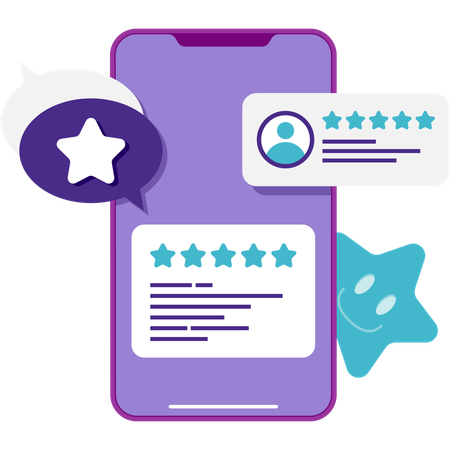 Customer review section  Illustration