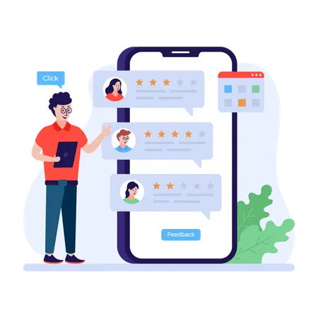 Customer reviews analysis  Illustration