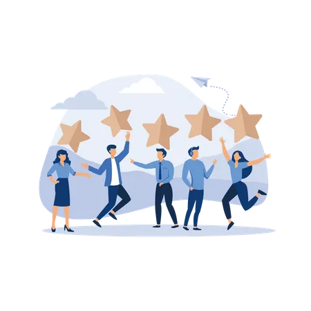 Customer reviews and rating  Illustration