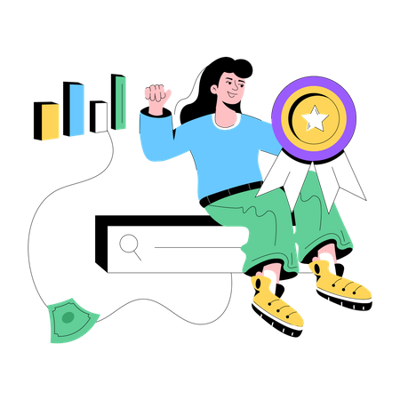 Customer Reward  Illustration