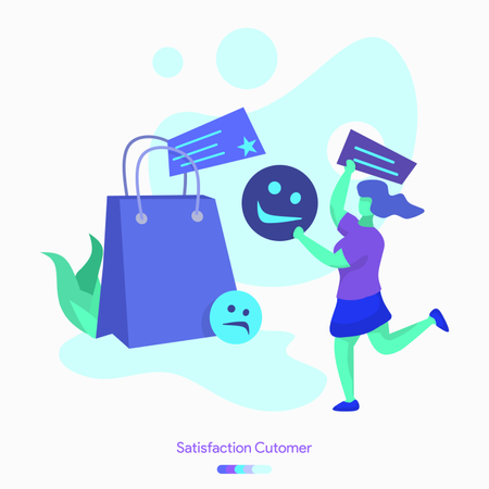 Customer Satisfaction Illustration