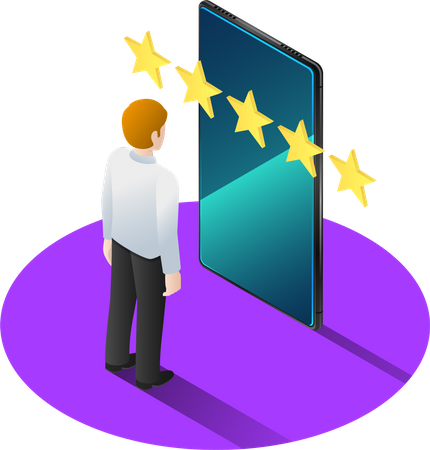 Customer satisfaction and feedback  Illustration