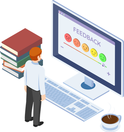 Customer satisfaction feedback  Illustration