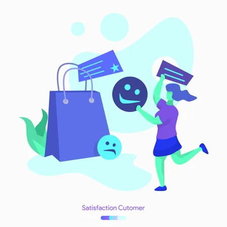 Customer Satisfaction  Illustration