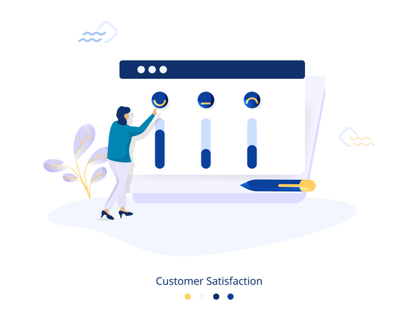 Customer Satisfaction Illustration  Illustration