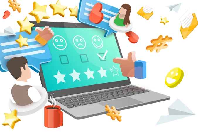 Customer Satisfaction  Illustration