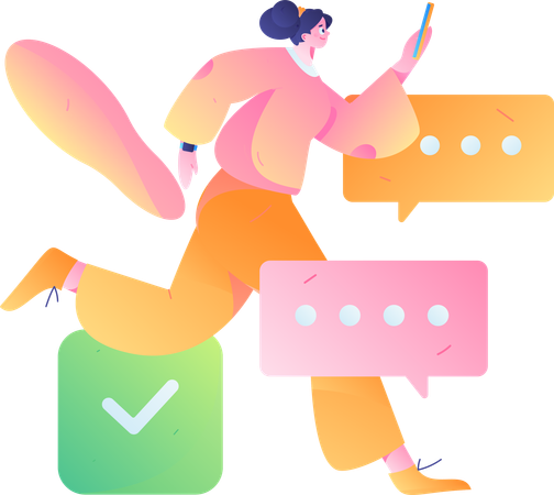 Customer Searching Review  Illustration