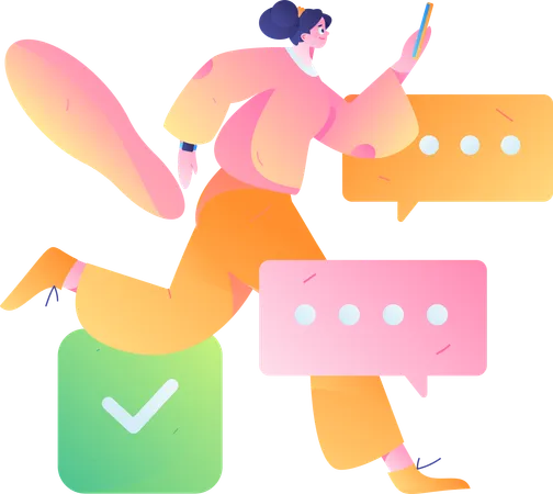 Customer Searching Review  Illustration
