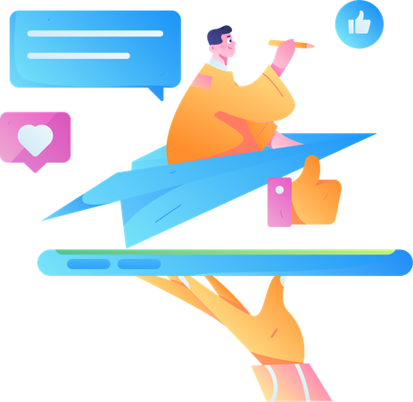 Customer Searching Review  Illustration