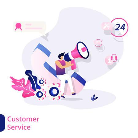 Customer Service  Illustration