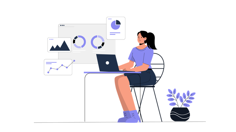 Customer service center  Illustration