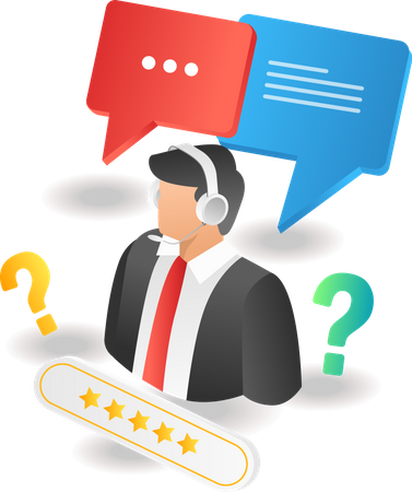 Customer service executive  Illustration