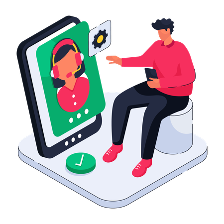 Customer Service  Illustration