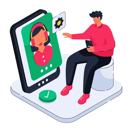 Customer Service  Illustration