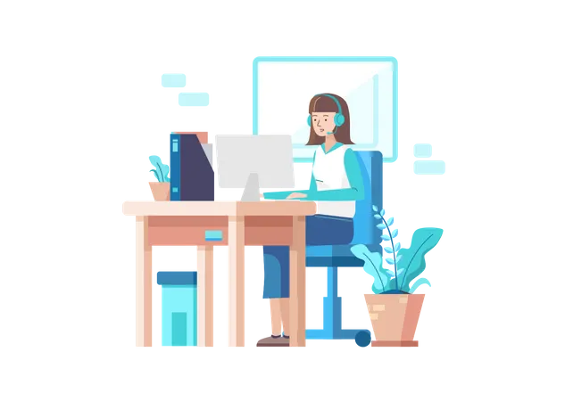 Customer Service  Illustration