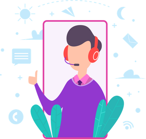 Customer Service  Illustration