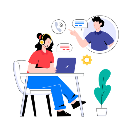 Customer Service  Illustration