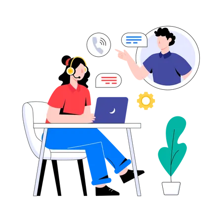 Customer Service  Illustration