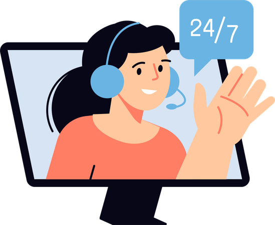 Customer Service  Illustration