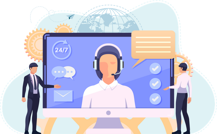 Customer Service  Illustration