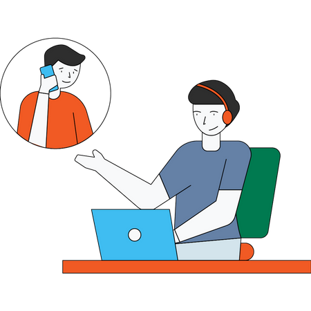 Customer service operator  Illustration