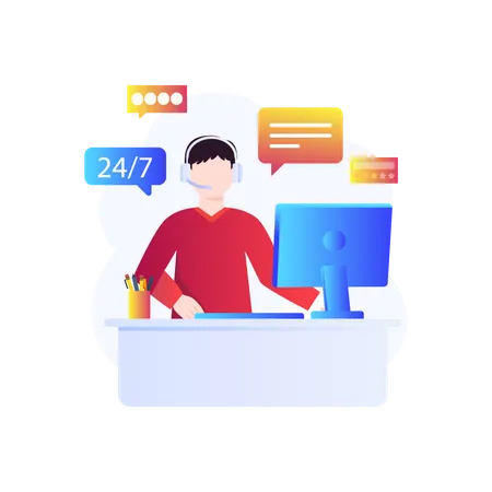 Customer Support Vector Icon Which Can Easily Modify Or Edit Illustration