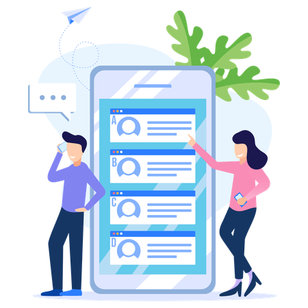 Customer Support  Illustration