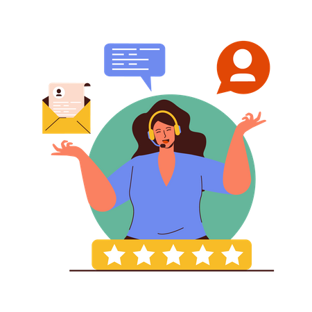 Customer Support Agency  Illustration