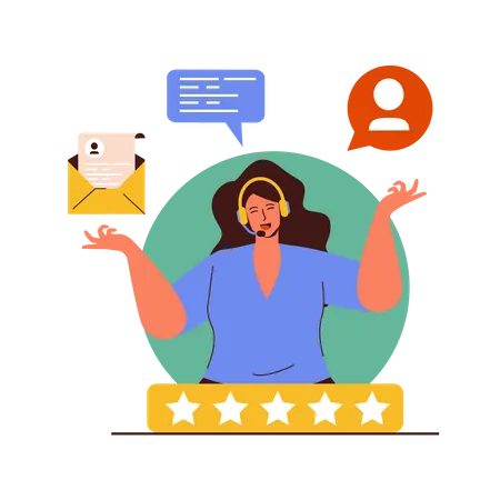 Customer Support Agency  Illustration