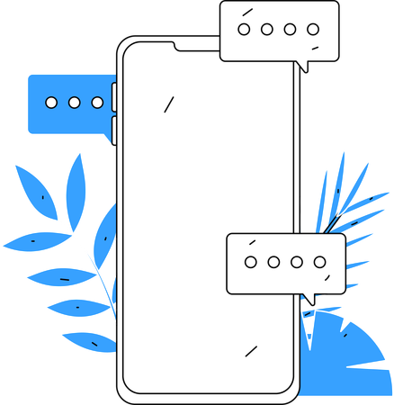 Customer support app  Illustration