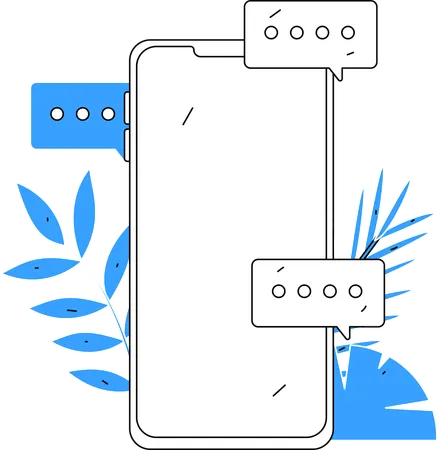 Customer support app  Illustration