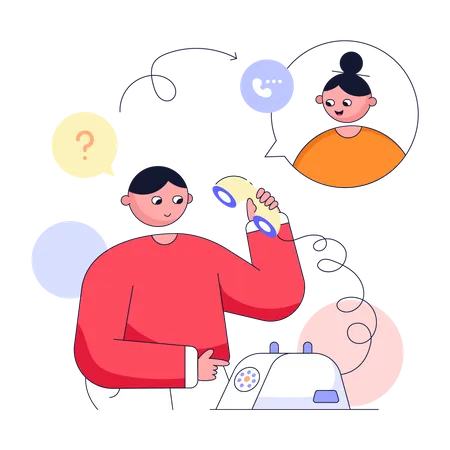 Customer support  Illustration