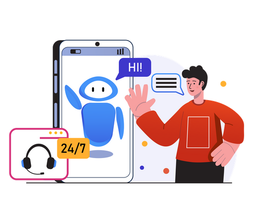 Customer support  Illustration