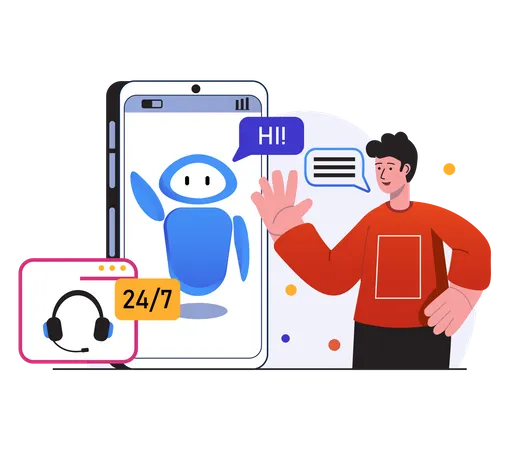 Customer support  Illustration