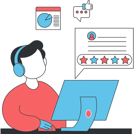 Customer Support  Illustration