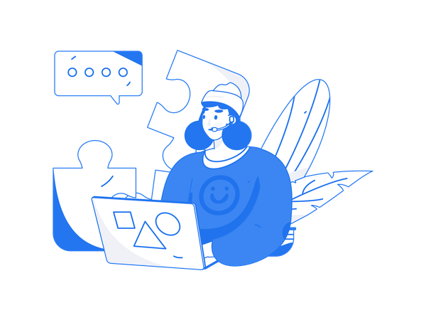 Customer Support  Illustration