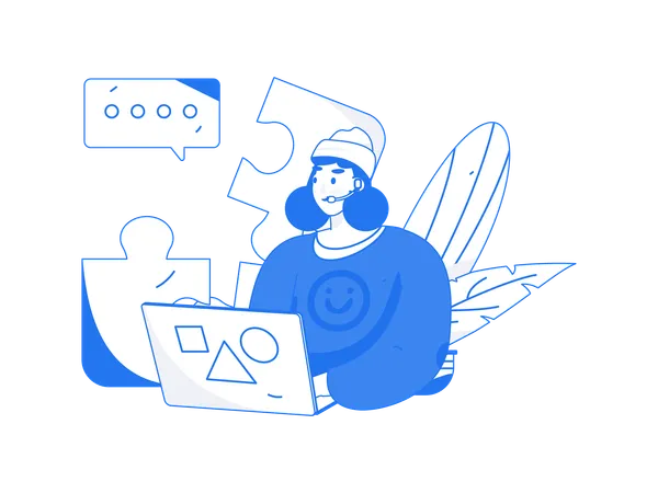 Customer Support  Illustration