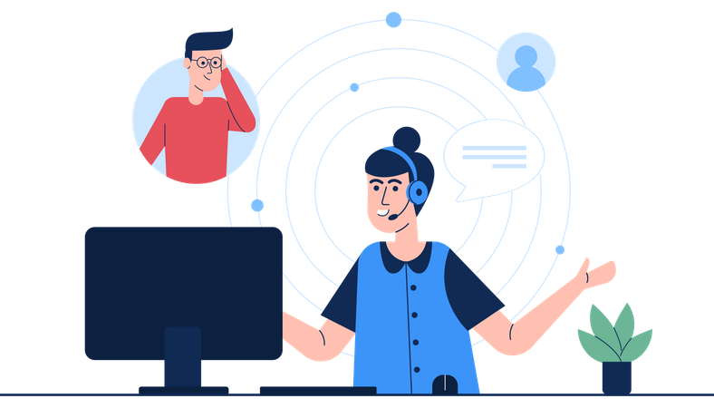 Customer support  Illustration