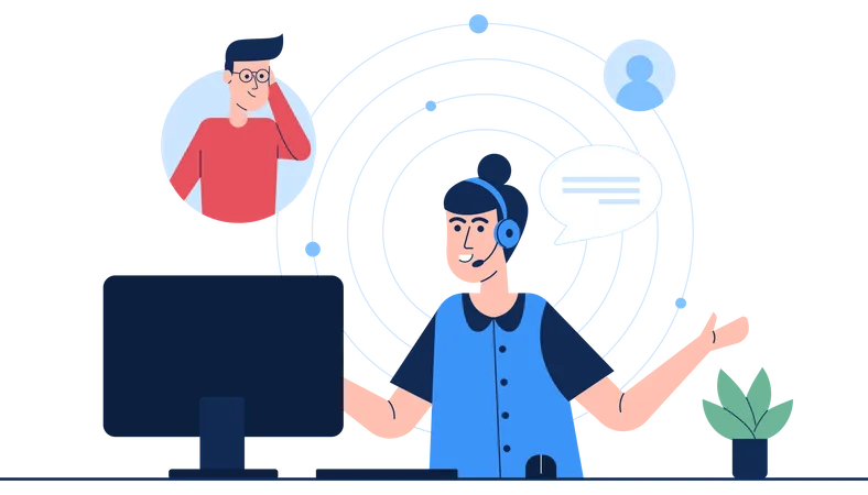 Customer support  Illustration