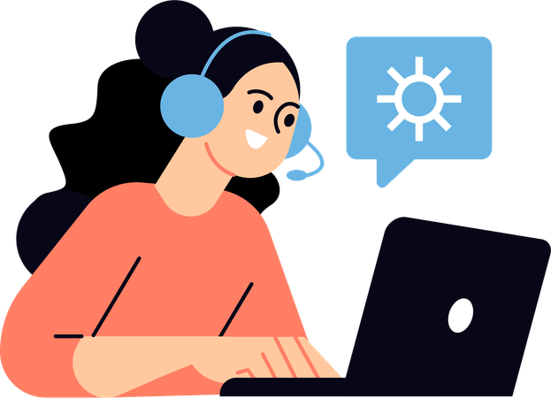 Customer support  Illustration