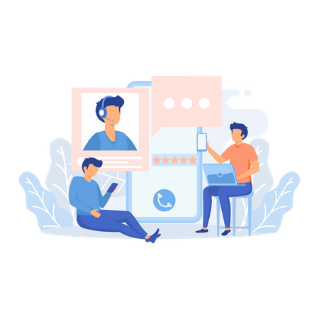 Customer support  Illustration