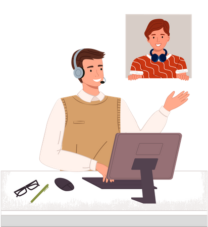 Customer Support  Illustration