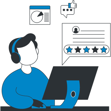 Customer Support  Illustration